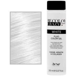 Be Hair Be Color Crazy – toner do włosów w żelu z keratyną, bez amoniaku, 150ml White | Biały