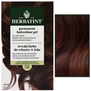 Herbatint Permanent Haircolour Gel – trwała, ziołowa farba do włosów w żelu, 170ml 5R | Jasny Miedziany Kasztan
