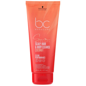 Schwarzkopf BC Sun Protect - szampon 3w1 do włosów, skóry głowy i ciała, 200ml
