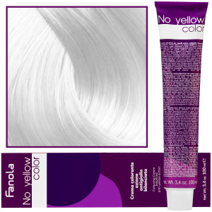 Fanola No Yellow - farba koloryzująca do włosów blond i siwych, chłodne tony, 100ml ML.00 - Multi Rozjaśniacz