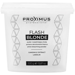 Proximus Professional Flash Blonde - bezpyłowy biały puder rozjaśniający włosy do 8 tonów, 500g