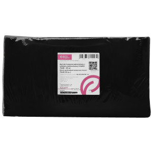 Eko-Higiena Jednorazowy ręcznik fryzjerski z włókniny perforowanej Black 70x40cm, 50szt