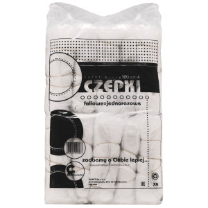 Eko-Higiena Jednorazowe czepki fryzjerskie z gumką, foliowe, 100szt