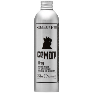 Selective Cemani Gray Anti-Yellow - szampon do włosów siwych i rozjaśnianych dla mężczyzn, 250ml