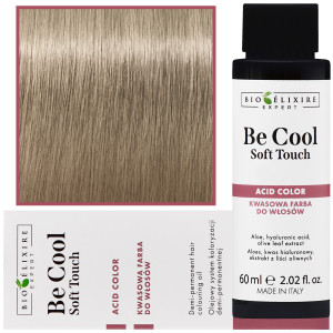 Bioelixire Be Cool Soft Touch - wegańska farba do włosów o kwasowej formule, 60ml 9.13 | Bardzo Jasny Złoty Popielaty Blond