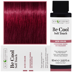Bioelixire Be Cool Soft Touch - wegańska farba do włosów o kwasowej formule, 60ml 6.66 | Ciemny Intensywny Czerwony Blond