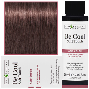 Bioelixire Be Cool Soft Touch - wegańska farba do włosów o kwasowej formule, 60ml 6.7 | Ciemny Intensywny Blond