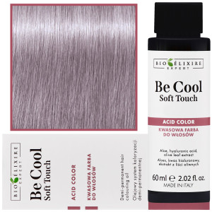 Bioelixire Be Cool Soft Touch - wegańska farba do włosów o kwasowej formule, 60ml 10.2 | Platynowy Irysowy Blond