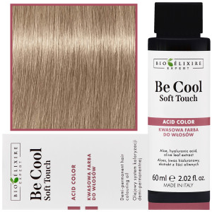 Bioelixire Be Cool Soft Touch - wegańska farba do włosów o kwasowej formule, 60ml 10.3 | Platynowy Złoty Blond