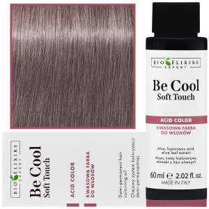 Bioelixire Be Cool Soft Touch - wegańska farba do włosów o kwasowej formule, 60ml 10.35 | Platynowy Mahoniowy Złoty Blond