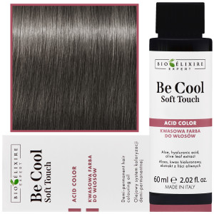 Bioelixire Be Cool Soft Touch - wegańska farba do włosów o kwasowej formule, 60ml 8.12 | Jasny Irysowy Popielaty Blond