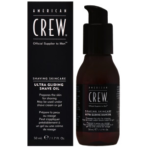 American Crew Ultra Gliding Shave Oil - olejek do golenia zmiękczający zarost, 50ml