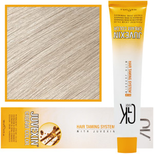 GK Hair Juvexin - farba do koloryzacji włosów z keratyną, 100ml 10,1 | Platynowy Popielaty Blond