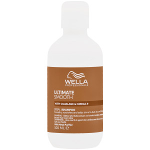 Wella ULTIMATE Smooth Shampoo - wygładzający szampon do włosów suchych i kręconych, 100ml