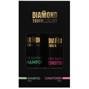 Diamond Touch Luxury Free Sulphate zestaw szampon + odżywka - zestaw do włosów delikatnych, 2x250ml