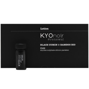 KYO Noir Black Cumin & Bamboo Lotion - intensywna kuracja do włosów, 12x11ml