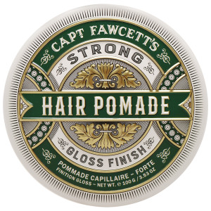 Captain Fawcett Strong Pomade Green – wodna pomada do włosów, mocny połysk i utrwalenie, 100g