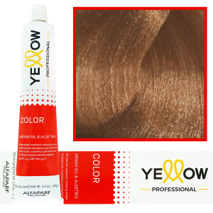 Alfaparf Yellow - trwała farba do włosów z aloesem i kiełkami pszenicy, 100ml 8,13 | Jasny Popielaty Złoty Blond