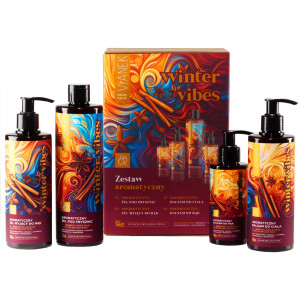 Vianek Zestaw do ciała Winter Vibes – pielęgnacja z aromatem grzanego wina, 2x400ml+2x145ml