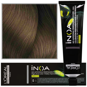 Loreal Professionnel Inoa - farba do włosów bez amoniaku z dodatkową ochroną włosa, 60ml 8.0 Głęboki Jasny Blond