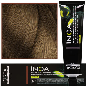 Loreal Professionnel Inoa - farba do włosów bez amoniaku z dodatkową ochroną włosa, 60ml 7.31 Blond Złocisto - Popielaty