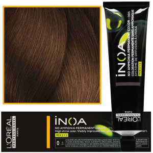 Loreal Professionnel Inoa - farba do włosów bez amoniaku z dodatkową ochroną włosa, 60ml 6.34 Ciemny Blond Złocisto - Miedziany