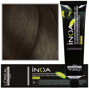 Loreal Professionnel Inoa - farba do włosów bez amoniaku z dodatkową ochroną włosa, 60ml 6 Ciemny Blond