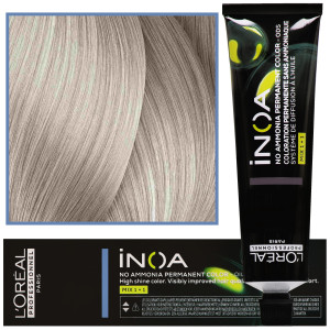 Loreal Professionnel Inoa - farba do włosów bez amoniaku z dodatkową ochroną włosa, 60ml 10.1 Bardzo Bardzo Jasny Blond Popielaty