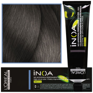 Loreal Professionnel Inoa - farba do włosów bez amoniaku z dodatkową ochroną włosa, 60ml 7.1 Blond Popielaty