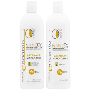 Encanto Do Brasil Nanox - zestaw bez formaldehydu do keratynowego prostowania, 2x473ml