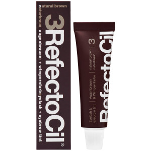 Refectocil henna do brwi i rzęs w żelu 15ml długotrwały efekt podkreślający oprawę oczu 3 Brąz