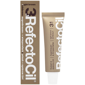 Refectocil henna do brwi i rzęs w żelu 15ml długotrwały efekt podkreślający oprawę oczu 3.1 Jasny Brąz