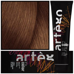 ARTEGO IT'S COLOR - profesjonalna farba w kremie, cała paleta kolorów, 150ml 7.44 - 7KK | Intensywny Miedziany Blond