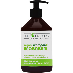 Bioelixire  Baobab - wegański szampon nawilżająco-wzmacniający, 500ml