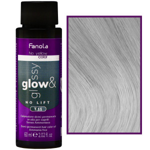 Fanola No Yellow Glow&Glossy - toner olejowy neutralizujący żółte tony, 60ml T.11