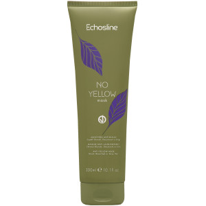 Echosline No Yellow - maska neutralizująca żółte tony do włosów blond, 300ml