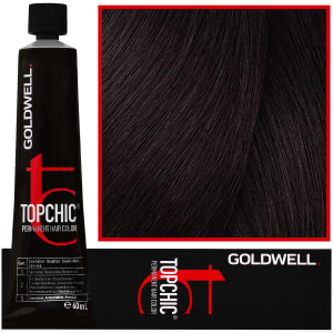 Goldwell Topchic - profesjonalna farba do włosów, 60ml 4-BP Wyrafinowany Perłowy Ciemny Brąz