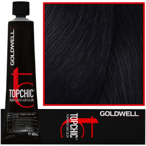 Goldwell Topchic - profesjonalna farba do włosów, 60ml 2-A Ciemna Popielata Czerń