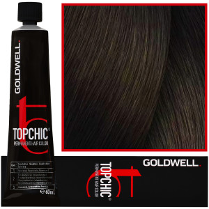 Goldwell Topchic - profesjonalna farba do włosów, 60ml 5-A Jasny Popielaty Brąz