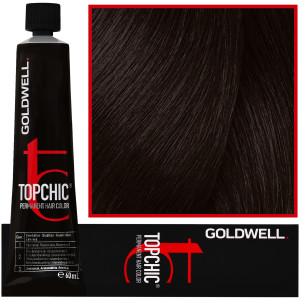 Goldwell Topchic - profesjonalna farba do włosów, 60ml 4-G Średni Złoty Brąz