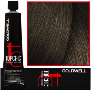 Goldwell Topchic - profesjonalna farba do włosów, 60ml 7SB@BL Srebrny Beżowy @ Niebieski
