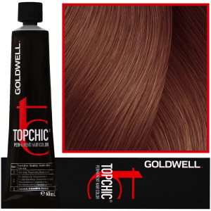 Goldwell Topchic - profesjonalna farba do włosów, 60ml 7BP@Pk | Perłowy Średni Blond