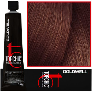 Goldwell Topchic - profesjonalna farba do włosów, 60ml 7-RB Średni Czerwono-Brązowy Blond