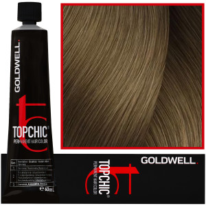 Goldwell Topchic - profesjonalna farba do włosów, 60ml 7-NA Średni Naturalny Popielaty Blond