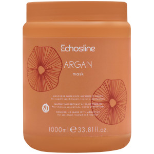 Echosline Argan Mask - maska do włosów z olejkiem arganowym, 1000ml