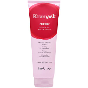 Inebrya Kromask - maska koloryzująca do włosów, różne kolory, 250ml Cherry | Czerwony