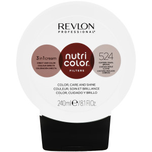 Revlon Nutri Color Mask - Maska koloryzująca do włosów, 240ml 524 Miedziany Brąz