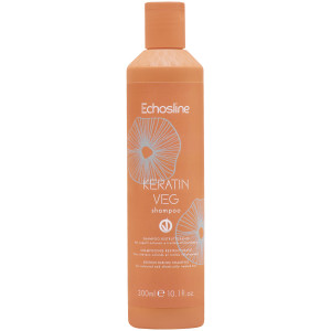 Echosline Keratin Veg Shampoo - wegański szampon do włosów z keratyną, 300ml