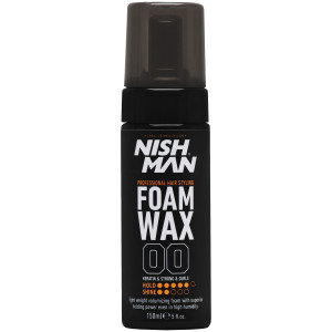 Nishman Foam Wax 00 - wosk do stylizacji włosów w piance, 150ml