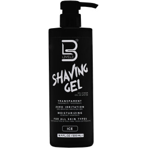 L3VEL3 Shaving Gel Ice - przezroczysty żel do golenia o świeżym zapachu, 500ml